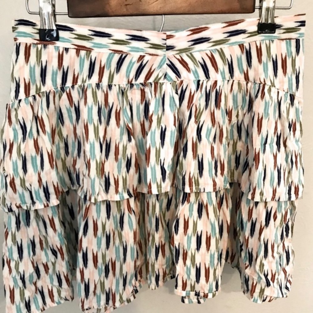 Bethany Mota | Tribal Multicolored Ruffled Skirt